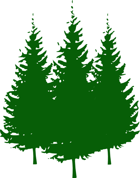 Green Forest Trees Clipart 