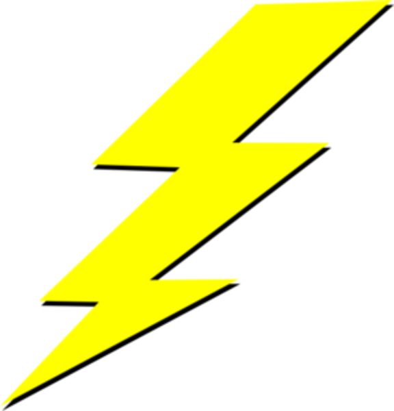 Transparent Lightning Bolt 