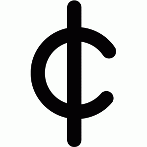 Cent Sign Clipart 