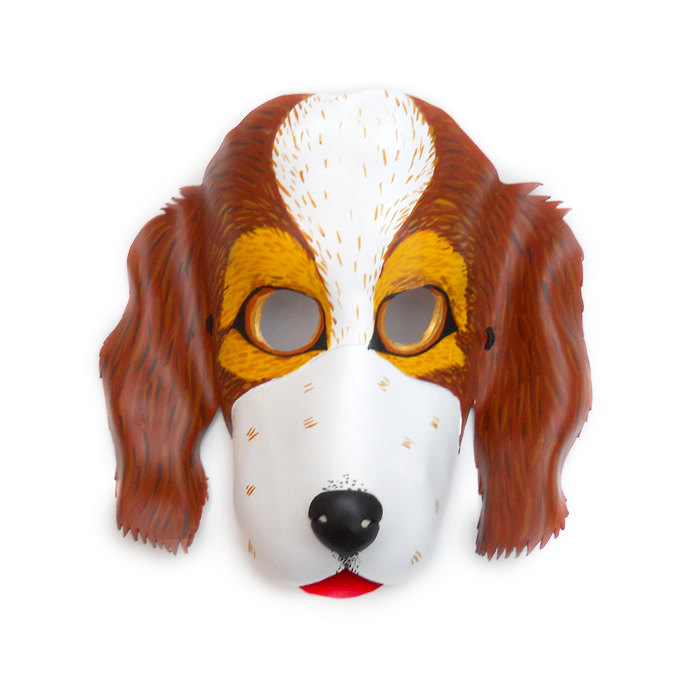 Dog carnival costume clipart 