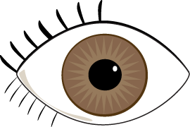 Dark brown eyes clipart 