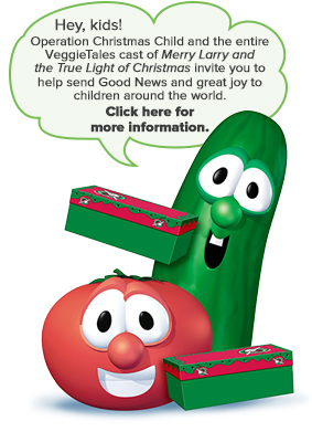 veggie tales operation christmas child coloring pages