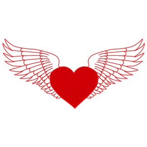 Flying Heart clipart, cliparts of Flying Heart free download 