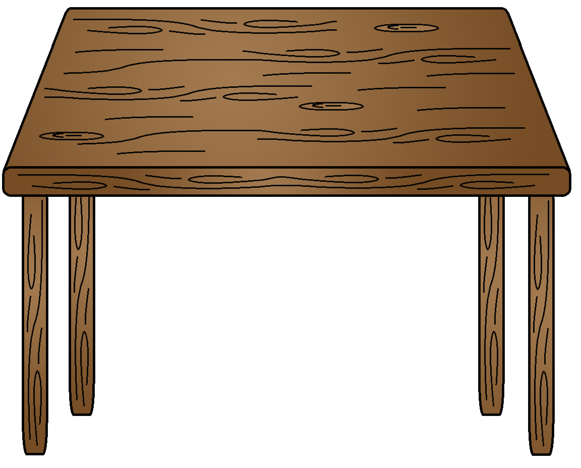 Transparent table and chairs clipart 