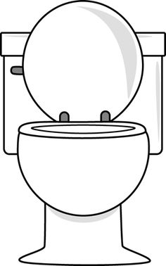 School bathroom clipart black and white 