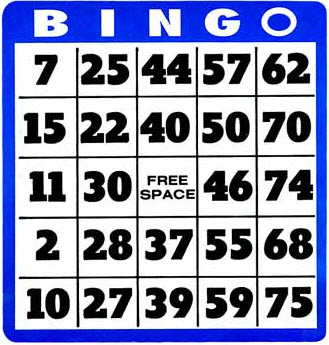 bingo luncheon clipart