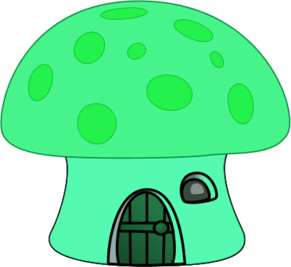 Orange mushroom house 