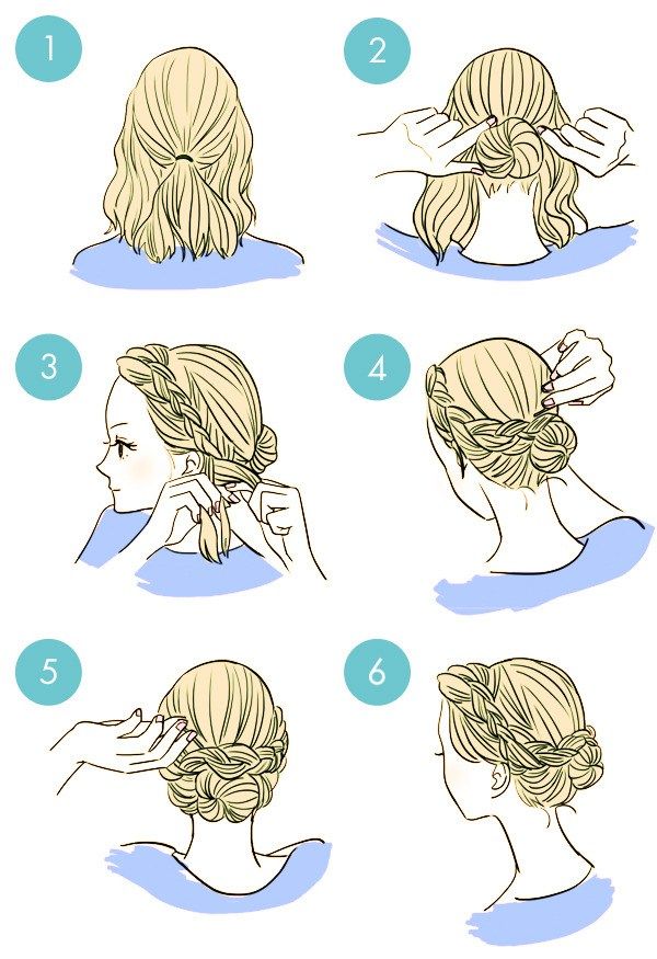 tie your hair without hair tie - Clip Art Library