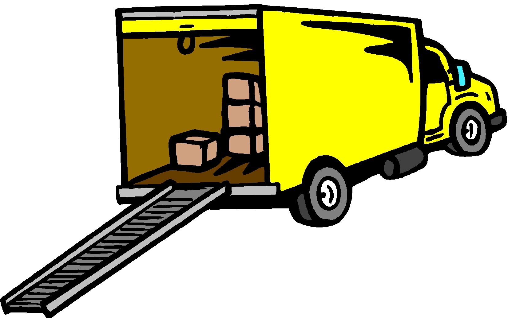 Moving truck clipart image.