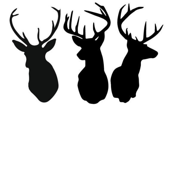 Deer silhouette clip art free 
