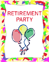 Retirement Party Banner Clipart 