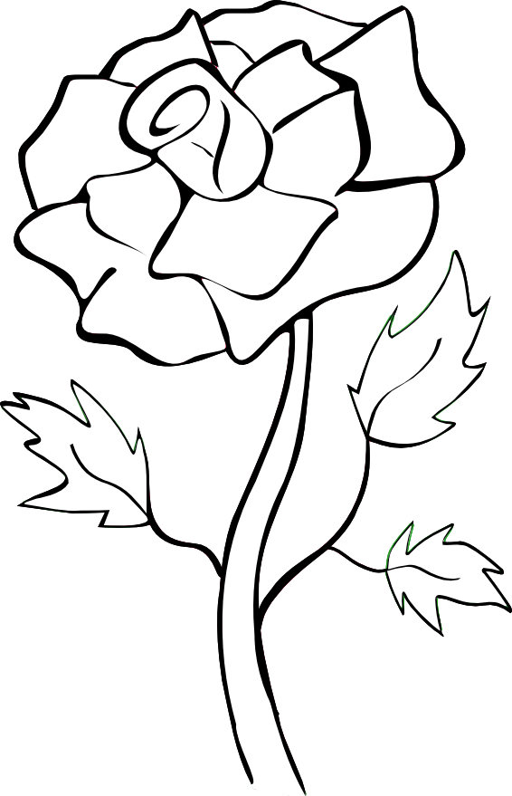 White Rose Silhouette Clip Art – Clipart Free Download 