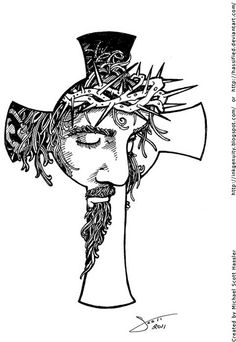 jesus cross tattoo design - Clip Art Library