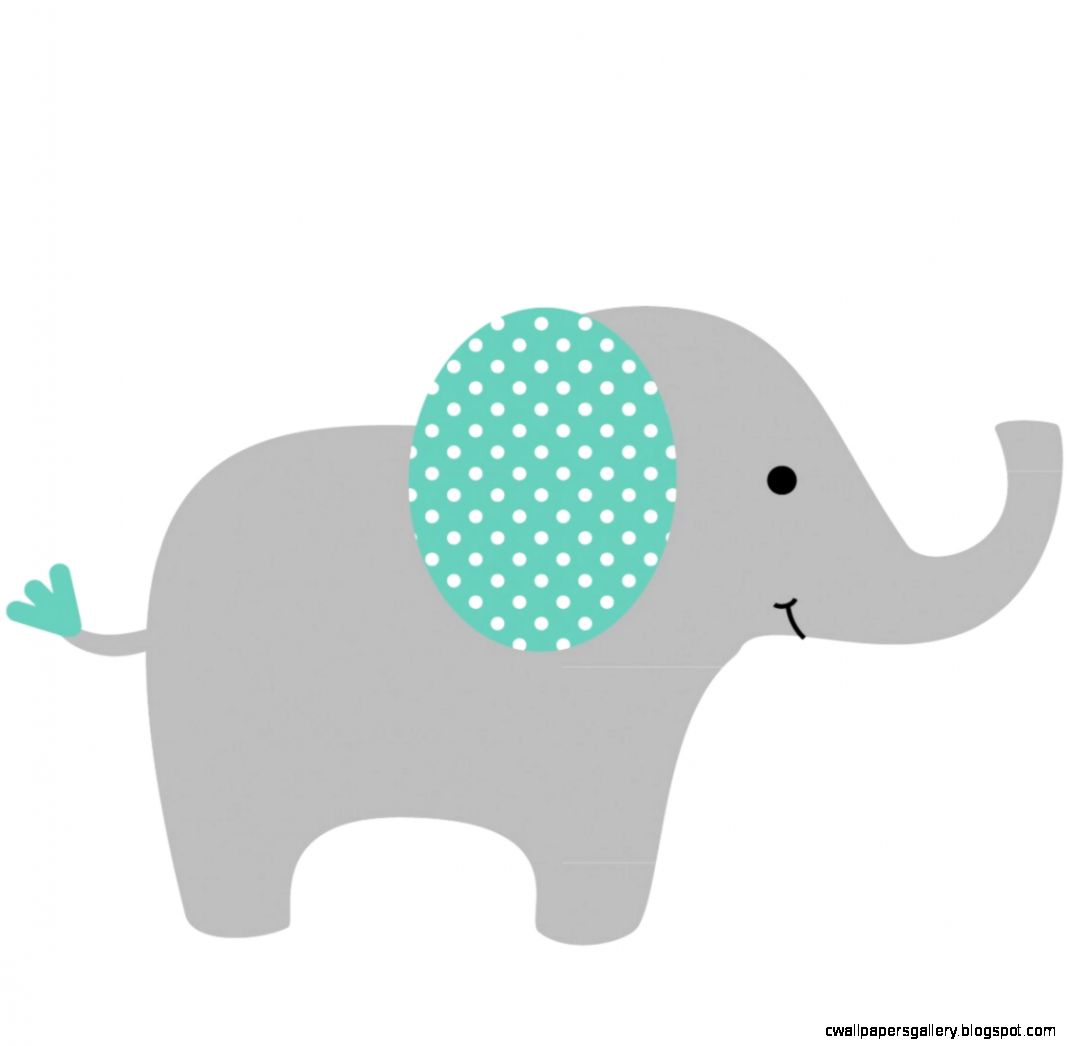 Green elephant outline clipart - Clip Art Library