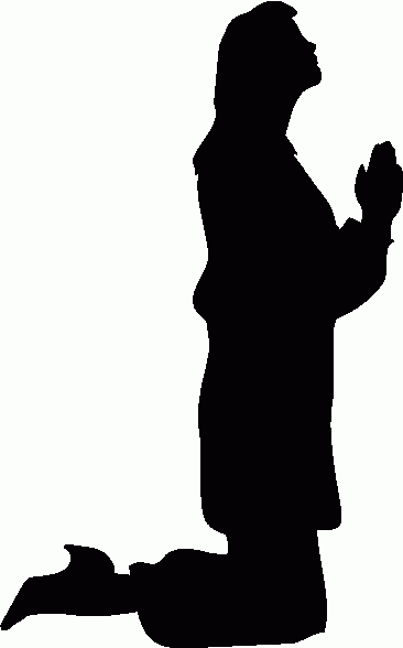 Woman Praying Silhouette 