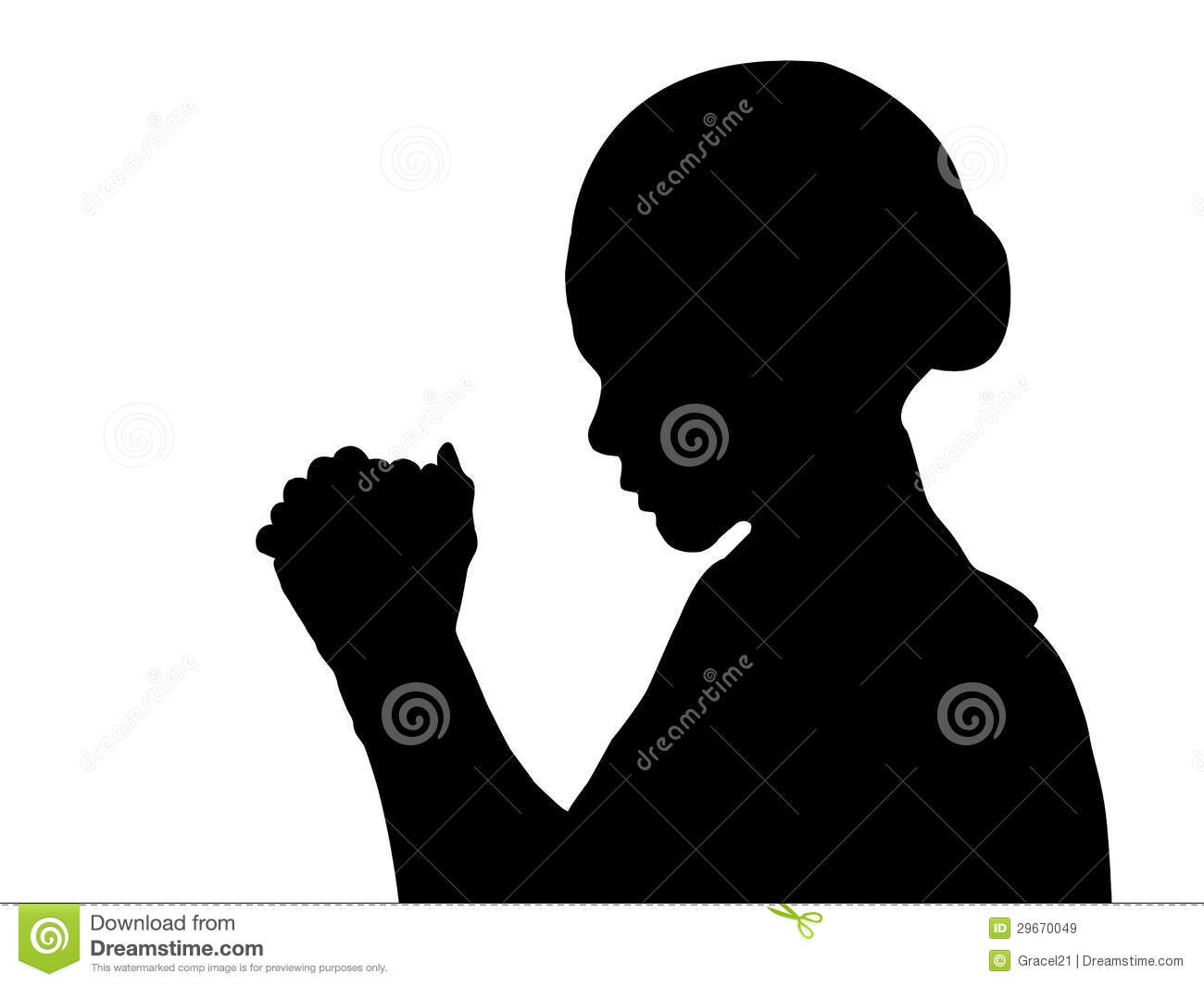 Women Praying Clipart 