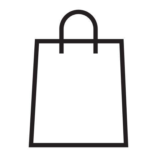 Paper bag clipart black and white 