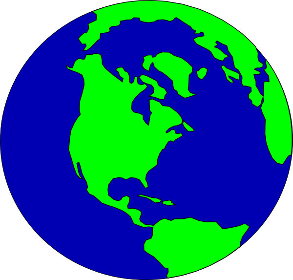 Earth no background clipart 