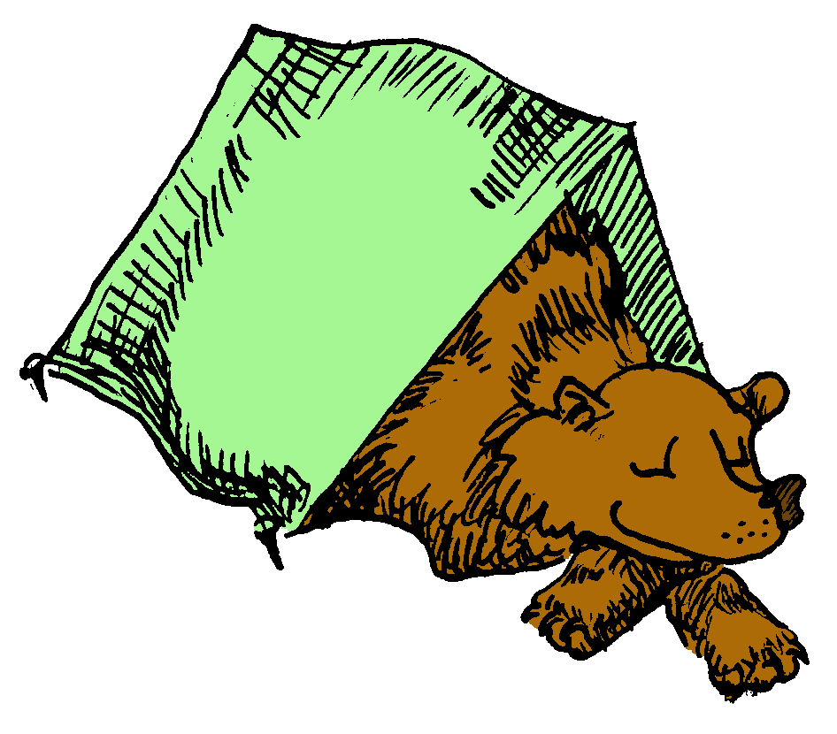 Boys camping clipart 