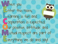 Classroom welcome clipart 
