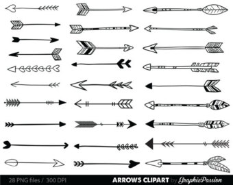 Rustic arrow clip art 