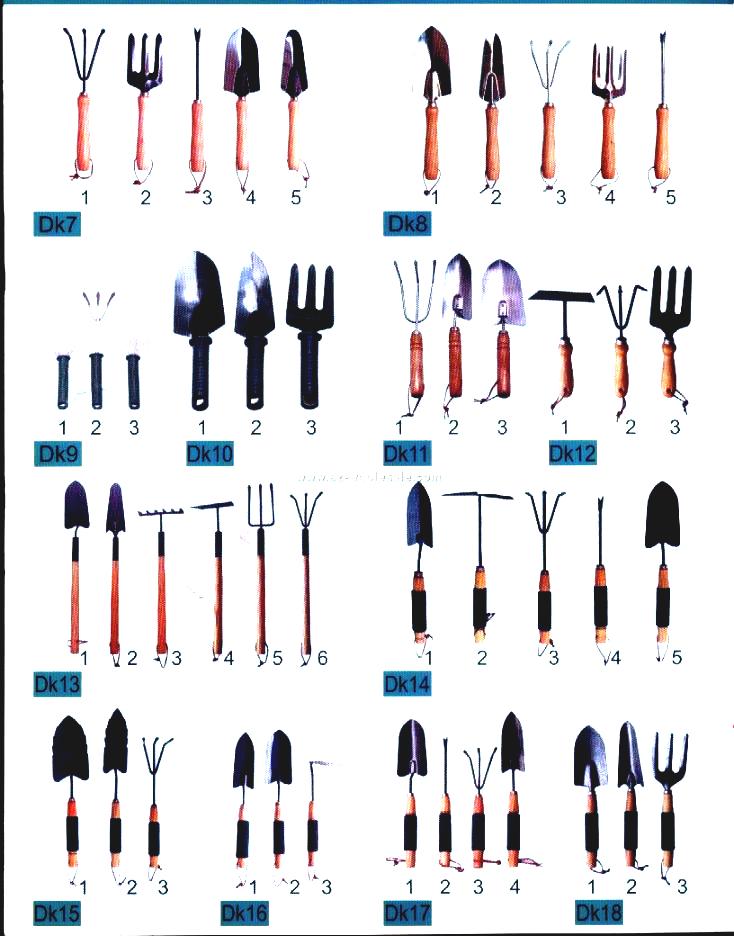 Landscaping Tools List Clip Art Library