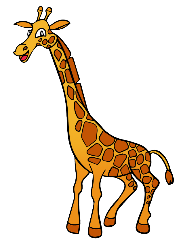 Cartoon Giraffe Clipart 