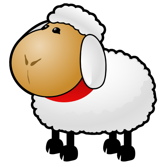 Clipart christmas sheep 