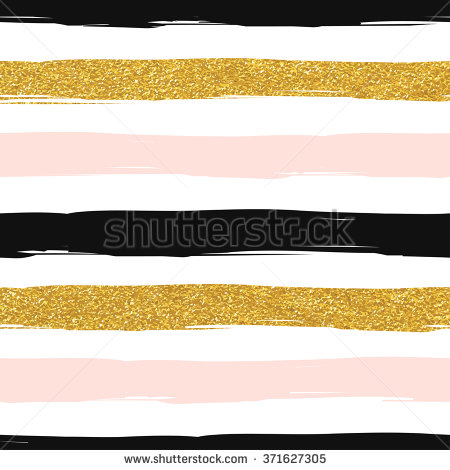 White and gold striped clipart 