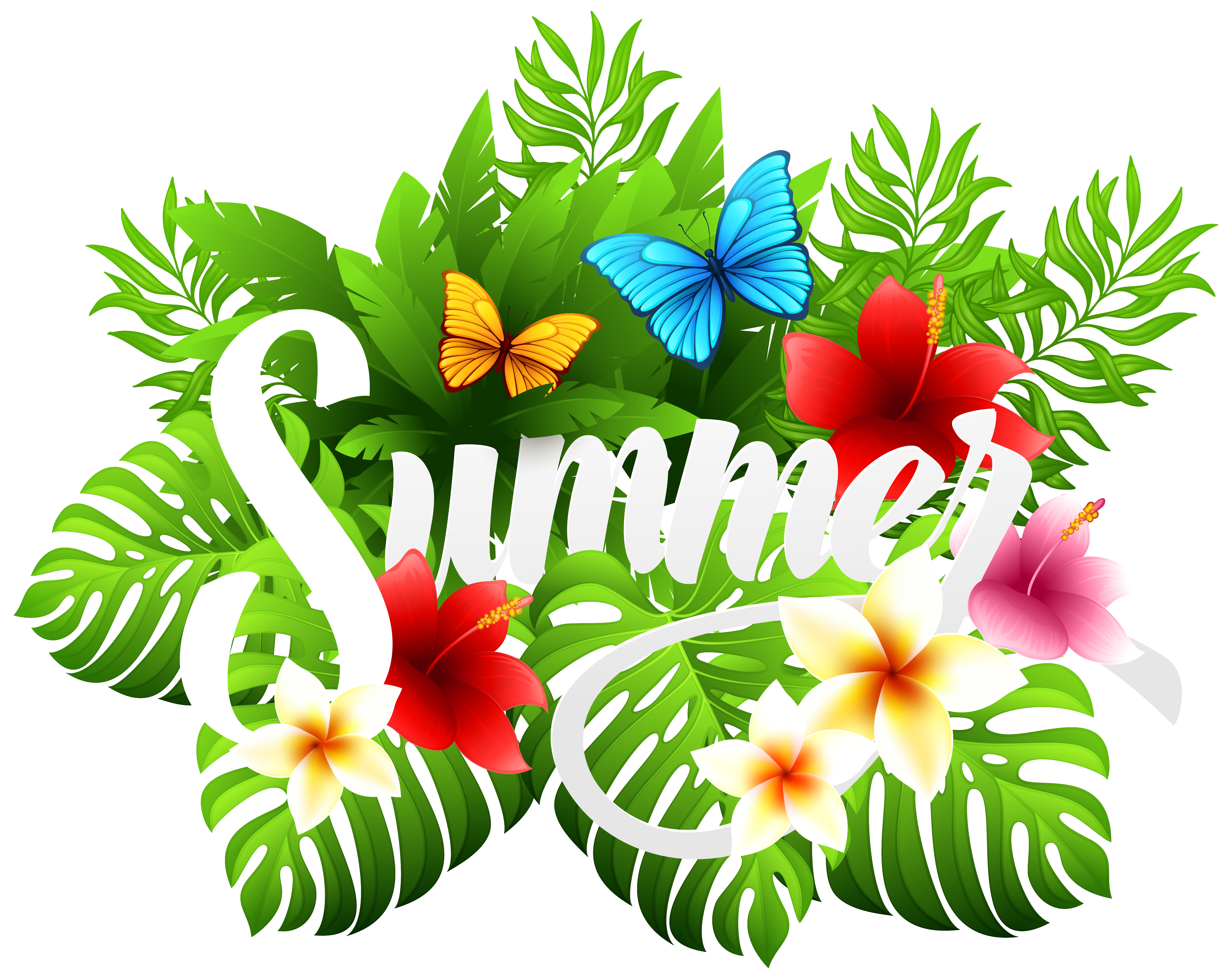 Summer Flowers Clip Art Free At Gansonnyblog Blog