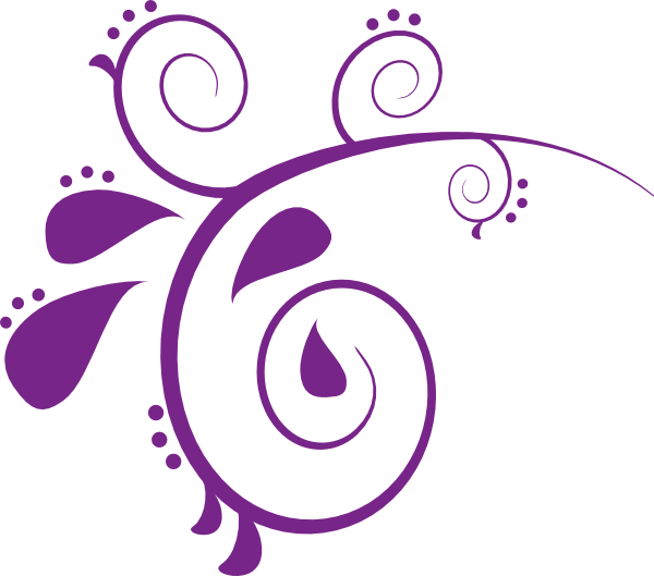 Purple Swirl Design Clipart 