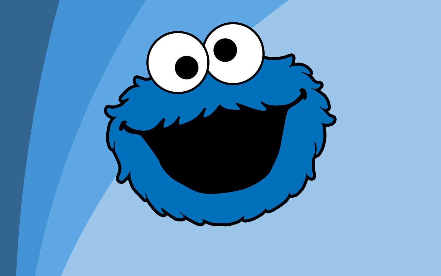 Cookie Monster Black And White Clipart 