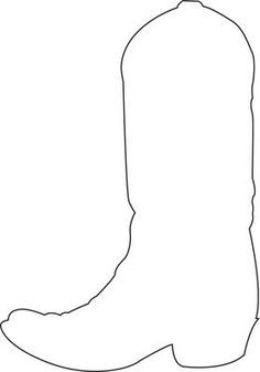 cowboy boot clipart outline - Clip Art Library