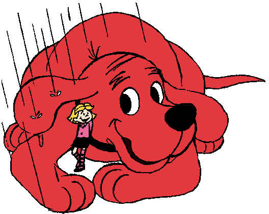 Clifford the big red dog clipart 