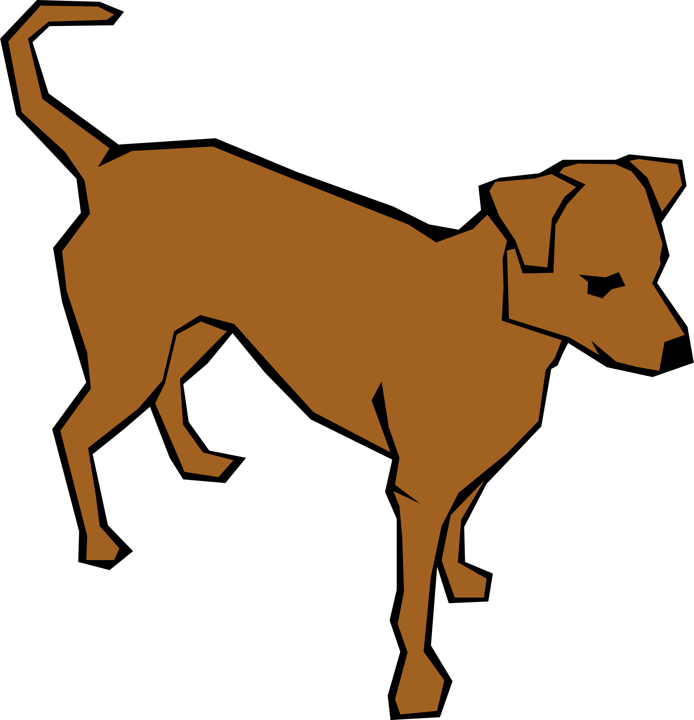 Simple Dog Clipart 