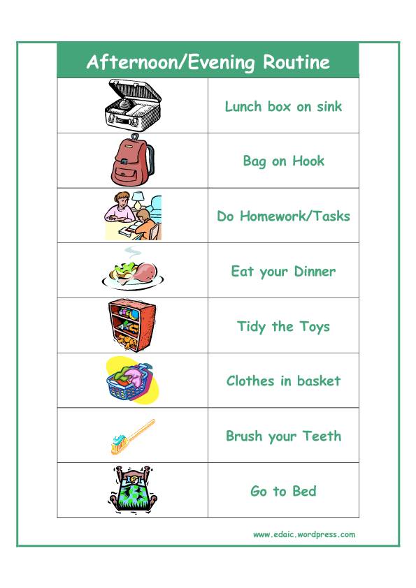 Free Evening Routine Cliparts, Download Free Evening Routine Cliparts