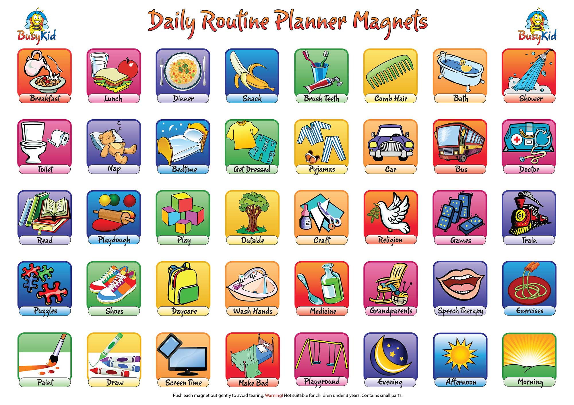 Toddler Daily Routine Chart