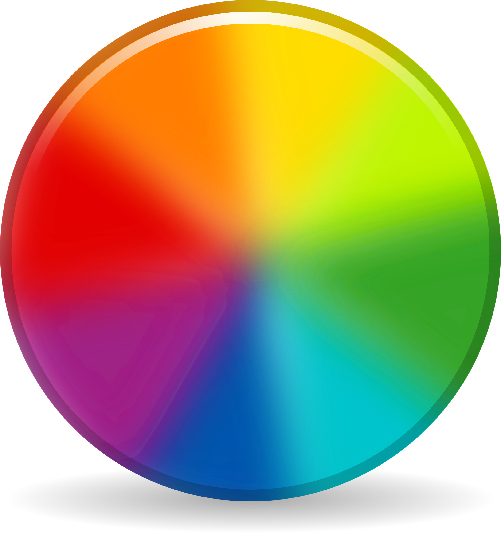 Color wheel clipart transparent 