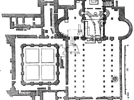 Plan of Cathedral at Mainz, AD 976 ClipArt ETC, Romanesque Floor 