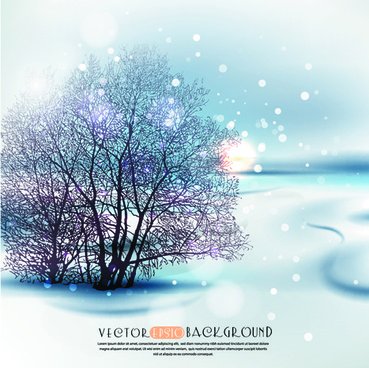 Winter landscape clipart free vector download 