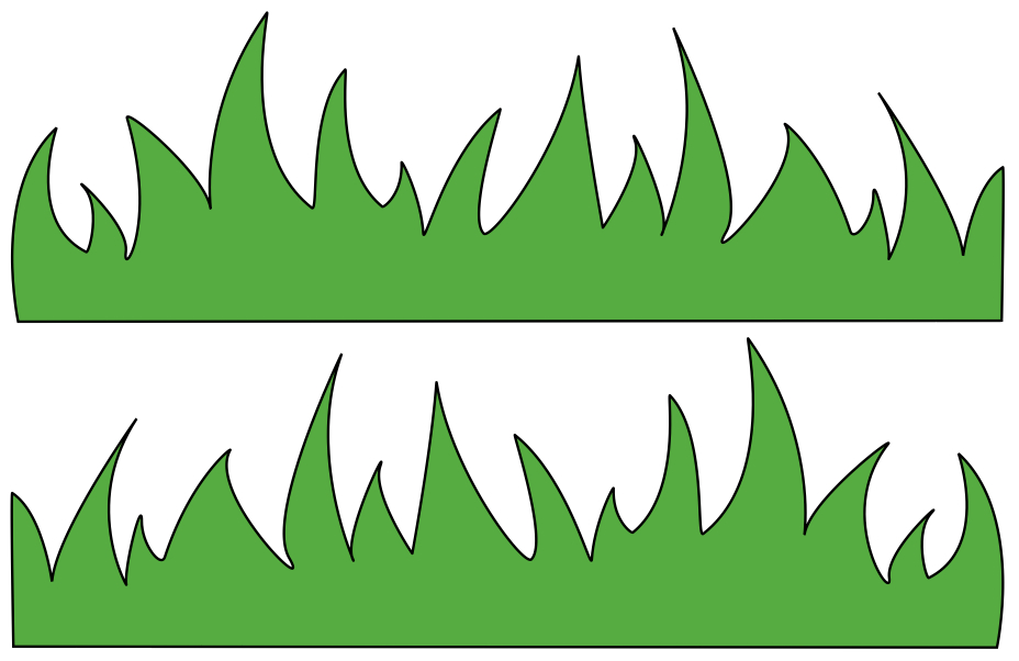 Grass Template Cut Out 