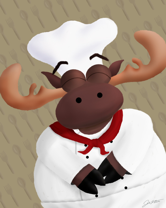 Fat Happy Moose Chef on Behance 