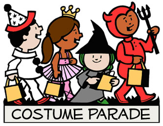 Halloween Costume Parade Clipart 