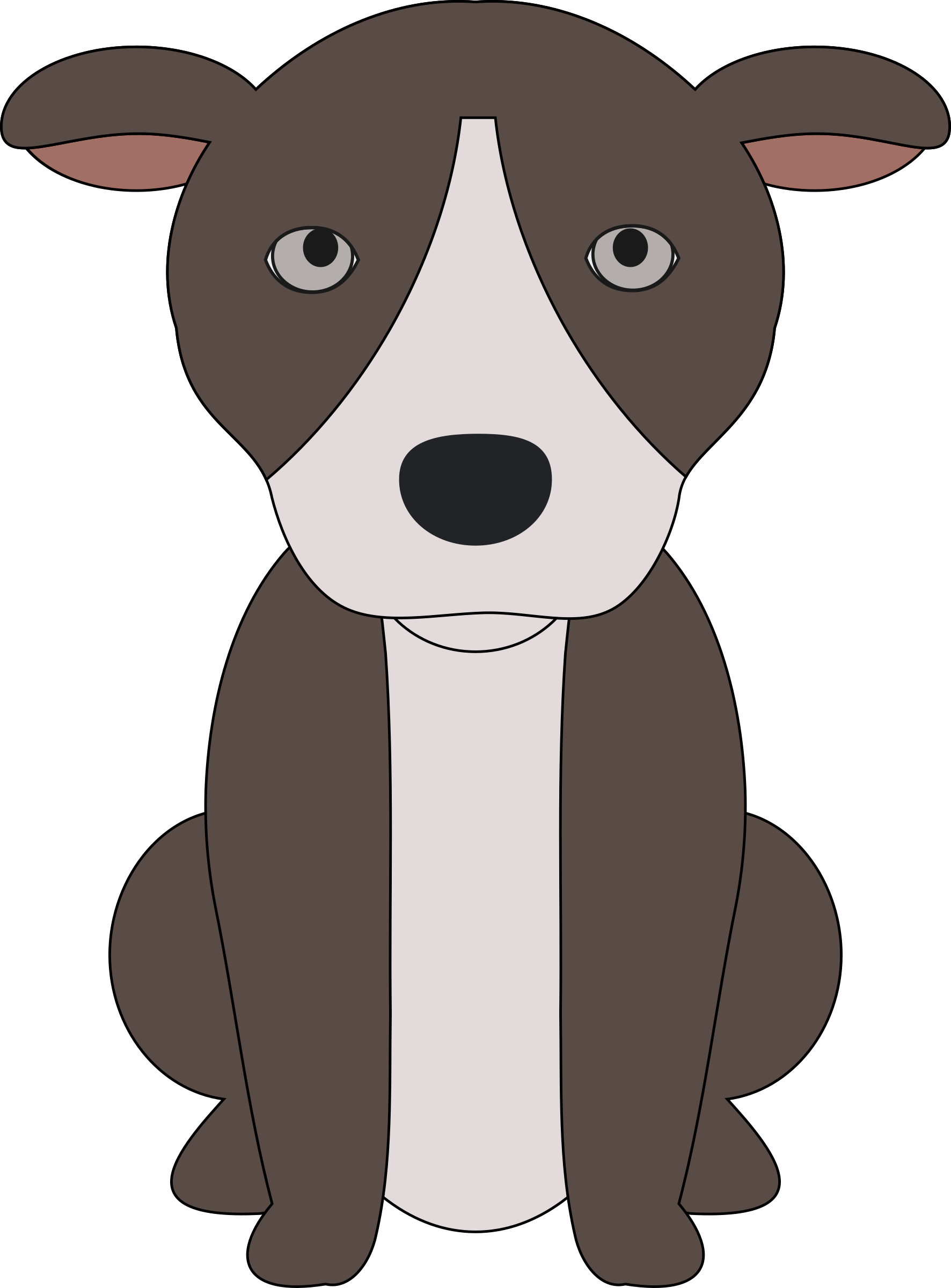 Pit Bull Dogs Clipart 