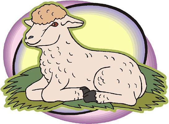 Cute clipart of jesus sitting 