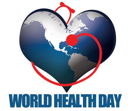 World Health Day Happy Earth With Medical Symbol Clipart 