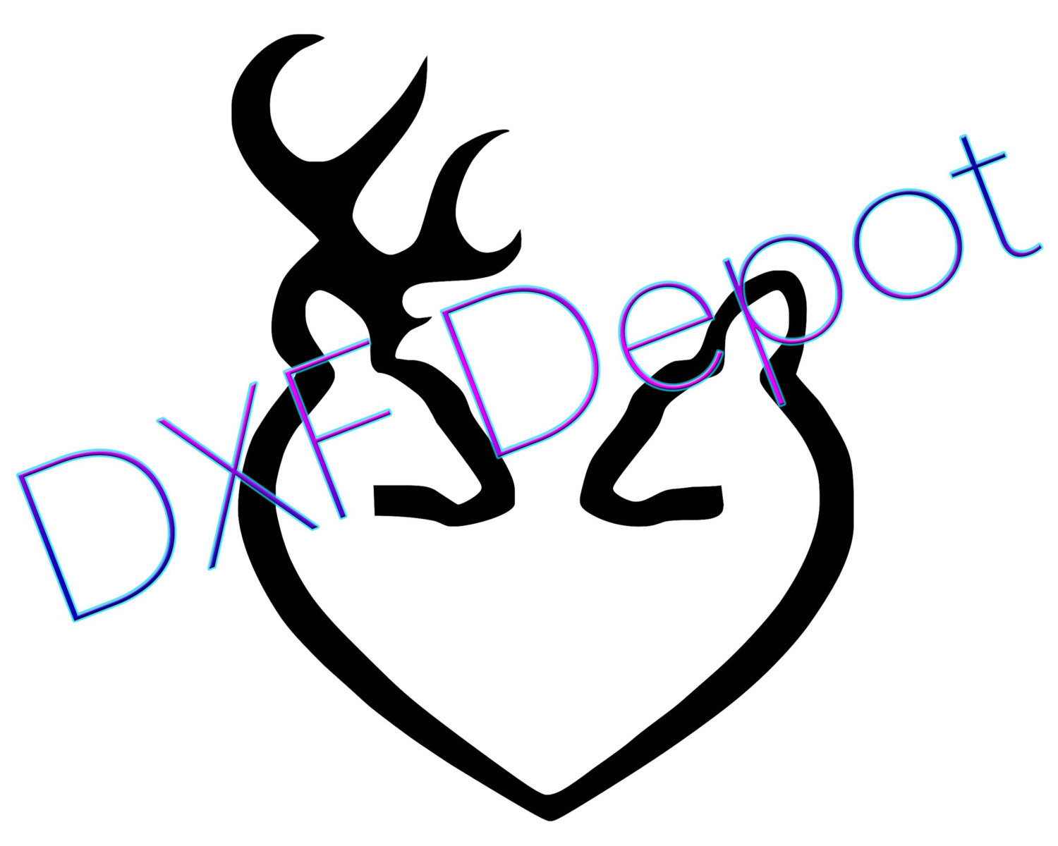 Deer Heart Cliparts Free Download Clip Art Browning Vector Coloring