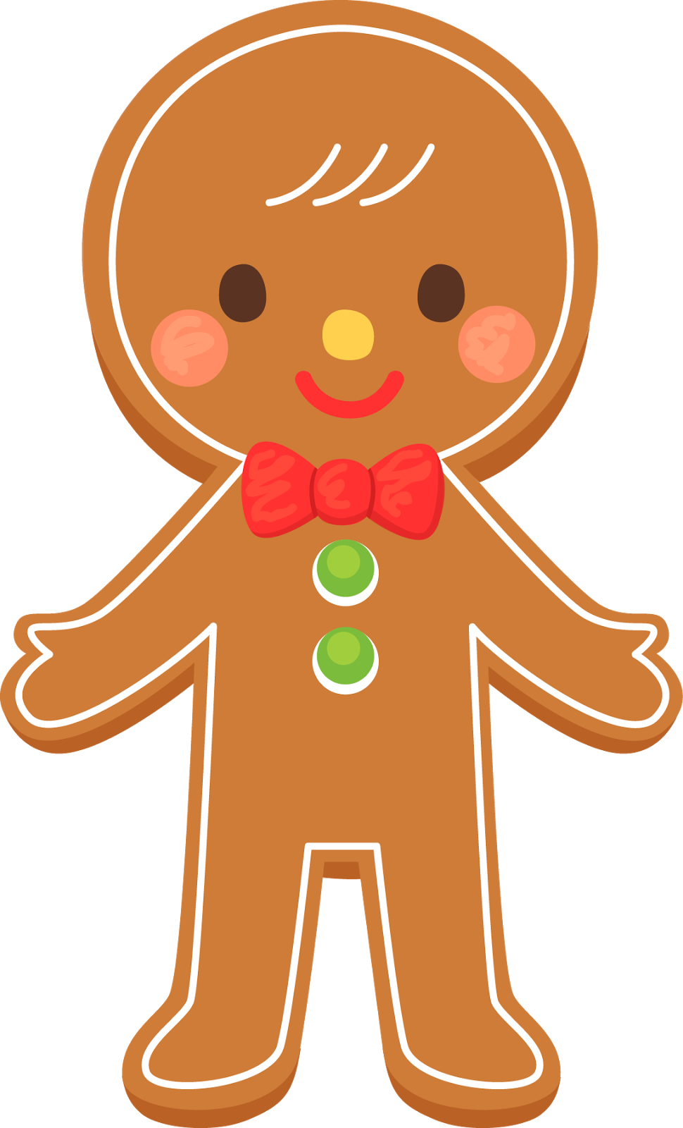 Gingerbread boy clip art 