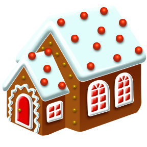 How to make a gingerbread house clipart 