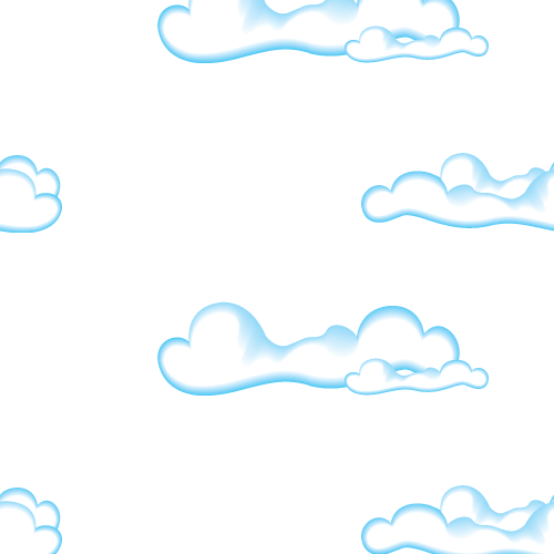 Cute Clouds Seamless Pattern 